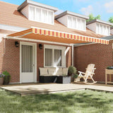 Tenda da Sole giallo e arancione 450 x 300 x 165 cm Poliestere