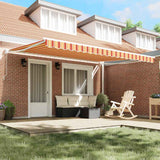 Tenda da Sole Giallo e Arancione 450 x 300 x 165 cm