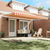 Tenda da Sole Giallo e Arancione 450 x 300 x 165 cm