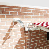 Tenda Retrattile Rosso e Bianco 450  300 cm
