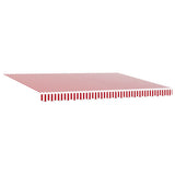 Tessuto per Tenda Rosso e Bianco 450  300 cm Poliestere