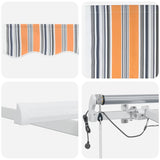 Tenda Retrattile Multicolore 450  300 cm Tessuto, Metallo