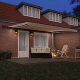 Tenda retrattile Multicolore 450  300 cm Tessuto e Alluminio