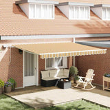 Tenda retrattile Multicolore 450  300 cm Tessuto e Alluminio