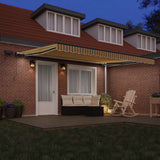 Tenda retrattile Multicolore 450  300 cm Tessuto e Alluminio