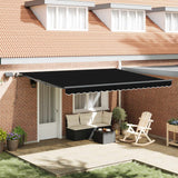 Tenda Retrattile Nero 450  300 cm Tessuto
