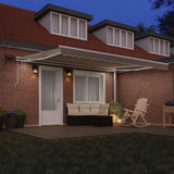 Tenda retrattile Beige 450  300 cm Tessuto e Alluminio