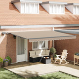 Tenda retrattile Beige 450  300 cm Tessuto e Alluminio