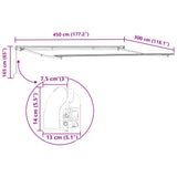 Tenda retrattile Bianco 450 x 300 x 165 cm