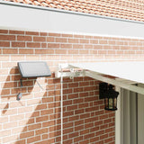 Tenda retrattile Bianco 450  300 cm Tessuto e Alluminio