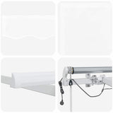 Tenda Retrattile Bianco 450  300 cm Tessuto, Metallo