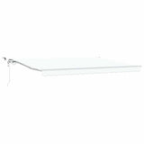 Tenda Retrattile Bianco 450  300 cm Tessuto, Metallo