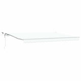 Tenda retrattile Bianco 450  300 cm Poliestere