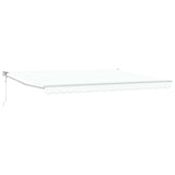 Tenda retrattile Bianco 450 x 300 x 165 cm Poliestere e Metallo