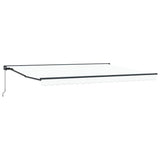 Tenda Retrattile Bianco 450x300 cm Tessuto