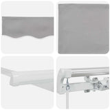 Tenda retrattile Grigio Chiaro 450 x 300 x 165 cm
