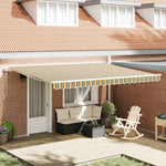 Tenda Retrattile 450  300 cm Verde e giallo