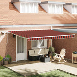 Tenda Retrattile arancione e marrone 450  350 cm