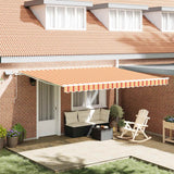 Tenda Retrattile Giallo e Arancione 450  350 cm