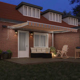 Tenda retrattile Multicolore 450  350 cm Tessuto e Alluminio
