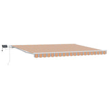 Tenda retrattile Multicolore 450  350 cm Tessuto e Alluminio