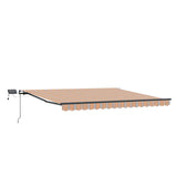 Tenda retrattile Multicolore 450  350 cm Tessuto e Alluminio