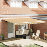 Tenda retrattile Multicolore 450  350 cm Tessuto e Alluminio