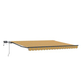 Tenda retrattile Multicolore 450  350 cm Tessuto e Alluminio