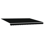 Tenda Retrattile Nero 450  350 cm Tessuto e Metallo