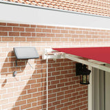 Tenda Retrattile Rosso 450  350 cm Tessuto e acciaio