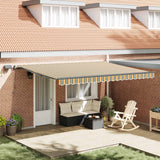 Tenda retrattile Verde e giallo 450  350 cm