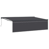 Tenda Retrattile Antracite 500  300 cm Poliestere e Alluminio