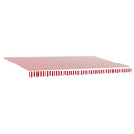 Tenda Retrattile Rosso e Bianco 500  300 cm Tessuto e Metallo