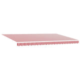 Tessuto per Tenda Rosso e Bianco 500  300 cm Poliestere