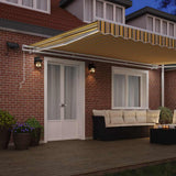 Tenda retrattile Multicolore 500  300 cm Tessuto e Alluminio