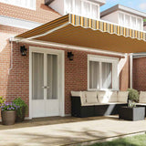Tenda retrattile Multicolore 500  300 cm Tessuto e Alluminio