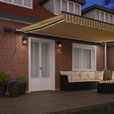 Tenda retrattile Multicolore 500  300 cm Tessuto e Alluminio