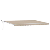 Tenda retrattile Beige 500  300 cm Poliestere