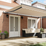 Tenda retrattile Beige 500  300 cm Poliestere e Alluminio