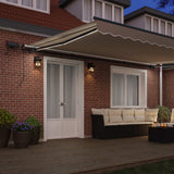 Tenda retrattile Beige 500  300 cm Tessuto e Alluminio