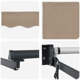 Tenda da Sole Beige 500 x 300 x 165 cm Poliestere e Metallo