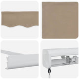Tenda retrattile Beige 500  300 cm Tela e Alluminio