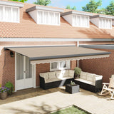 Tenda retrattile Beige 500  300 cm Tela e Alluminio