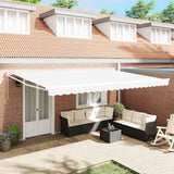 Tenda retrattile Bianco 500 x 300 x 165 cm