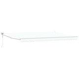 Tenda retrattile Bianco 500 x 300 x 165 cm Poliestere e Metallo