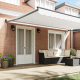 Tenda da Sole Bianco 500 x 300 x 165 cm Poliestere e Metallo
