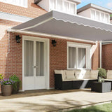 Tenda retrattile Grigio Chiaro 500  300 cm Tessuto e Alluminio