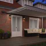 Tenda retrattile Grigio Chiaro 500  300 cm Tessuto e Alluminio