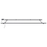 Tenda retrattile Grigio Chiaro 500  300 cm Tessuto e Alluminio