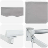 Tenda retrattile Grigio Chiaro 500 x 300 x 165 cm